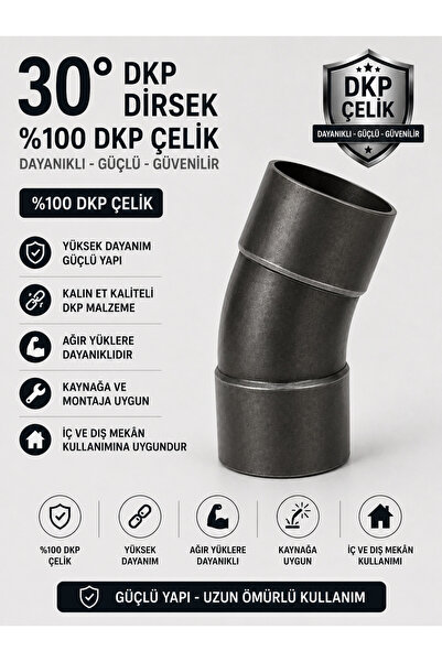30 Derece 51lik DKP Demir Şişme / Geçme Dirsek
