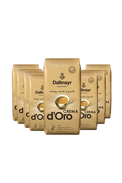 Dallmayr Pachet 8 x boabe de cafea Crema D'oro 1 kg