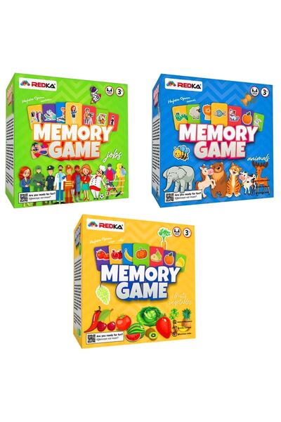 Redka Memory Game Fruits Vegetables Jobs Animals Memory Game 3 Years+