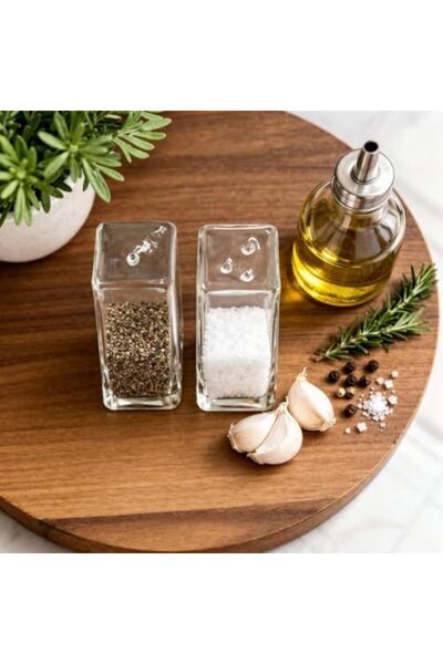 Yıldızan Meala Cosmetics Store Bambum Taşev Vigo Glass Salt Shaker Pepper Sha...