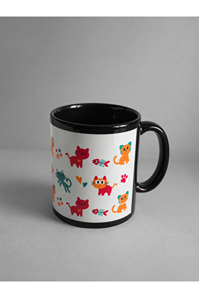 CoNotes Sweet Cats Design Porcelain Mug