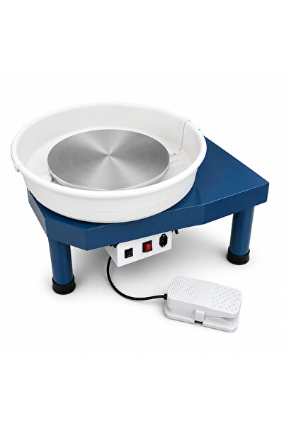 RİVER 550W Çömlekçi Tornası | 50 Kg Kil Kapasitesi | 32 cm Tabla | Pedal Kont...