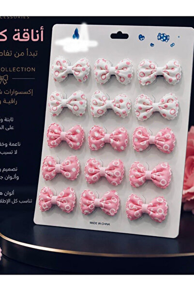 Generic Pink Bowknot Hairpins Set for Girls in School Style Elegant Design (D...