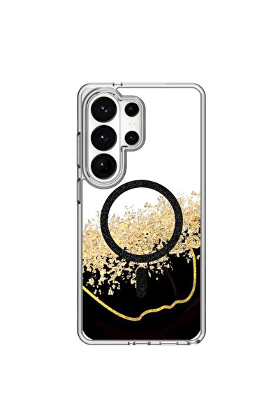OEM Husă de telefon pentru Samsung Galaxy A37 5G, MagSafe, Marmură Onyx