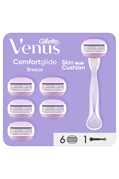 Gillette Razor for women Venus Comfortglide Breeze, handles with 6 refills in...