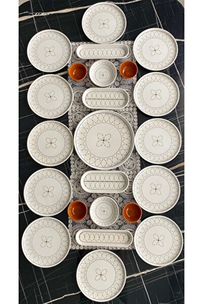 Hooly Home Prestige Model 12 Kişilik 23 Parça Modern Kahvaltı Takımı