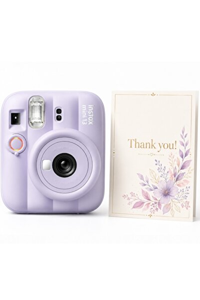 Fujifilm instax mini 13 Dreamy Purple aparat foto instant, mov + felicitare