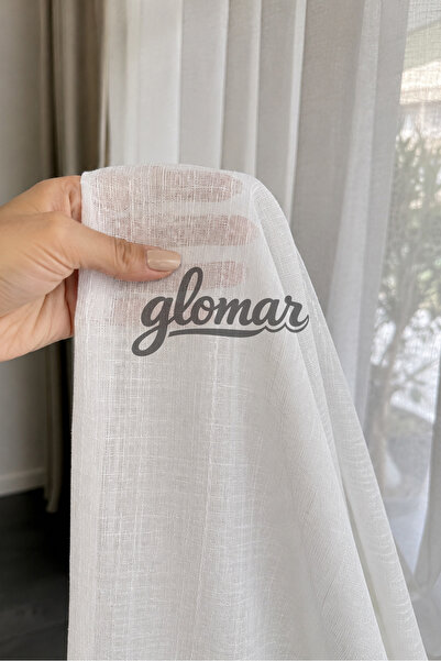 GLOMAR Originalna zavjesa od platnenog tila sa čvrstim naborima, teška, pogod...