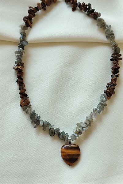 LADIN DOGALTAŞ Certified 4 Mm Turtle Eye Natural Stone Necklace