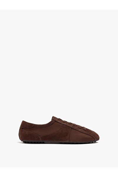 PARFOIS Kadın Deri Detaylı Retro Minimalist Sneaker