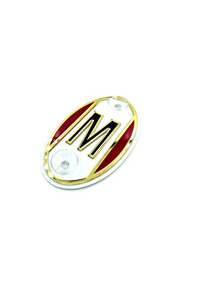BsElektronik New Design Colorful Double Layer Embossed Oval Letter m Special ...