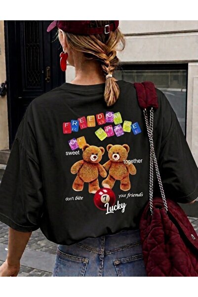 LELVANİ Μπλουζάκι Unisex με στάμπα Lucky AYI - Ελευθερία Χώρου