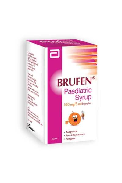 BRUFEN Paediatric Suspension for Children 100mg/5ml - 200ml