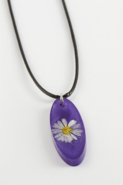 ZERO LAND Aconcept Papatya Oval (233648) Epoxy Pendant-Purple
