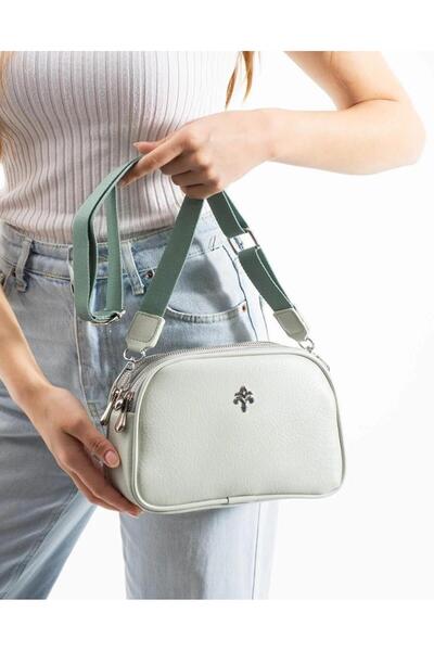 Jacquline Im397 Women's Zippered 3-Compartment Bag