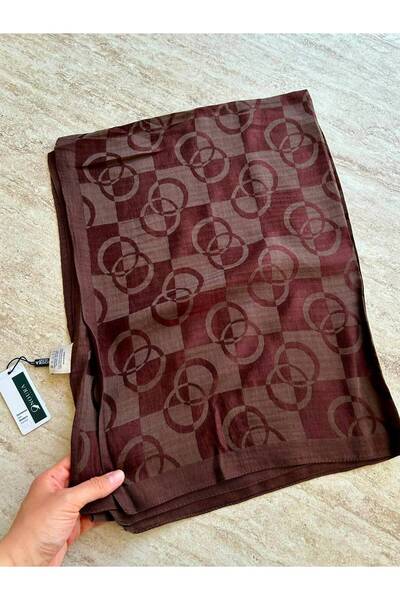 HAREM SCARF Noura Scarf Diamond Orin Shawl Bitter Brown