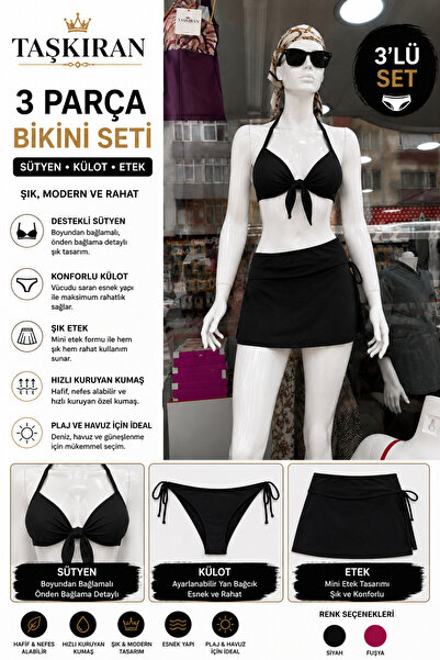 TAŞKIRAN 3 Parça bikini seti