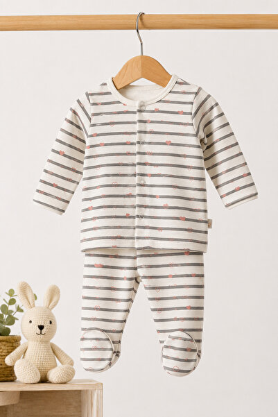 RRÜZGAR BABY 2-Piece Baby Set with Fish-Themed Booties