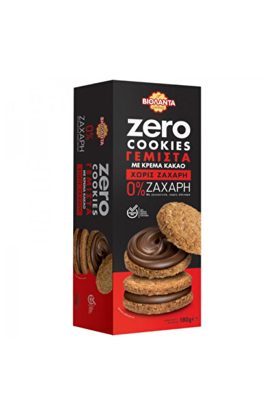 Violanta ΒΙΟΛΑΝΤΑ ZERO COOKIES 0% ΖΑΧΑΡΗ ΓΕΜΙΣΤΑ 180gr. - (ΚΡΕΜΑ ΣΟΚΟΛΑΤΑΣ)