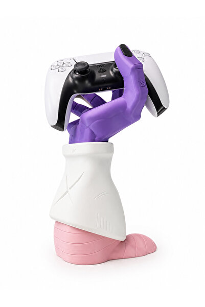 3dlink Suport controler gaming – Design colorat Mov-Alb-Roz, Imprimare 3D