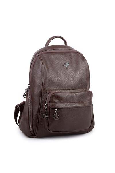 Nas Bag حقيبة ظهر نسائية متعددة الجيوب (العرض: 30 سم × الطول: 34 سم) بني فيكت...