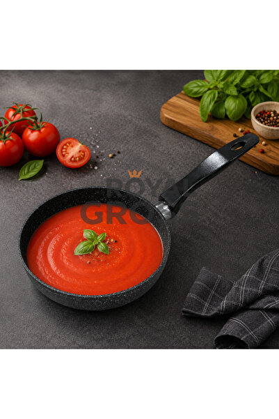 ROYALGROSS Cast Iron Sauce Pan Non-Stick Granite Coating Single Handle Sauce ...