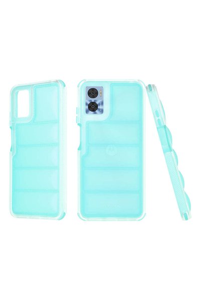 Techsuit Husă pentru Motorola Moto E22, Wave Shield, turcoaz - turcoaz