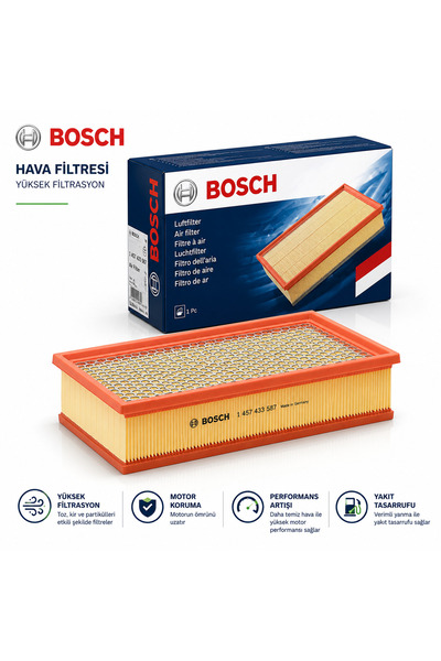 Bosch Hava Filtresi 1457433101 BMW 5-Serie, BMW 6-Serie
