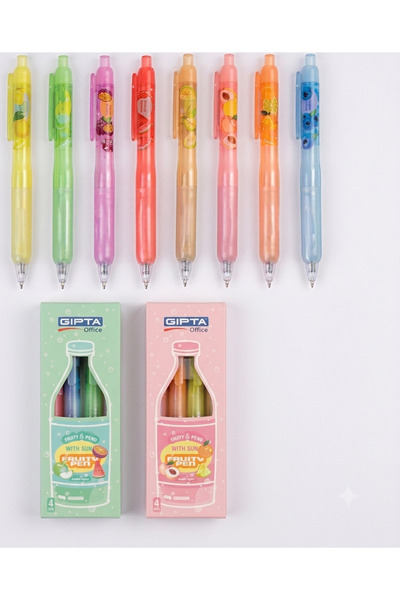 Gıpta FRUITY PEN Kokulu Jel Kalem 05MM 8 Renk Jel Kalem