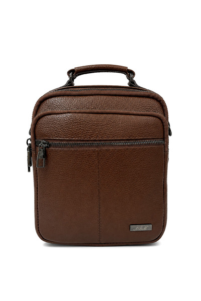 ADM Men's Genuine Leather Large Size Organizer Hand and Shoulder Bag