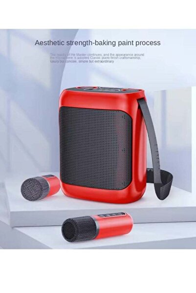 PopZa Heavy-Duty YS-220 Outdoor Karaoke Speaker with Dual Wireless Mics – Por...