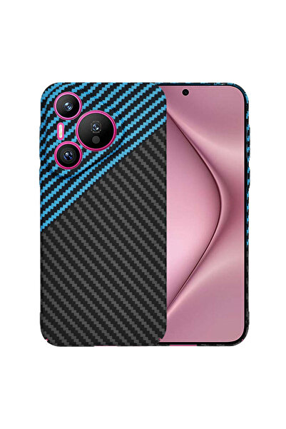 Techsuit Husă pentru Huawei Pura 70, din fibră de carbon, albastru - albastru