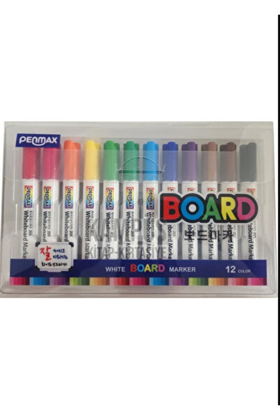 PENMAX Whiteboard Marker Set of 12 Colored Whiteboard Markers