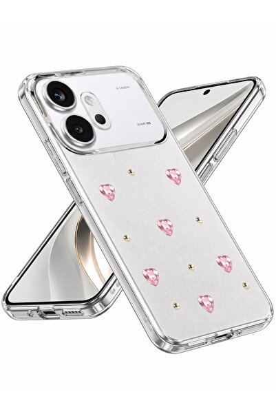 Rivor Honor 600 & Honor 600 Pro Uyumlu Kılıf Kamera Çıkıntılı Zarif Desenli S...