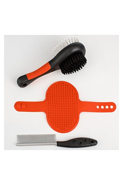 OEM Set Îngrijire Câine cu Perie Dubla Pieptene și Mănușă, set 3 buc., 20 × 3...