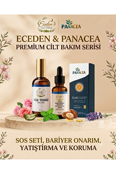 Eceden Şifalı Güzellik SOS Cilt Koruma ve Guclendirme seti, yatıştırıcı 3 parça