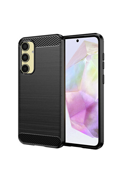 Techsuit Husă pentru Samsung Galaxy A35 5G, Silicon Carbon, albastru - negru