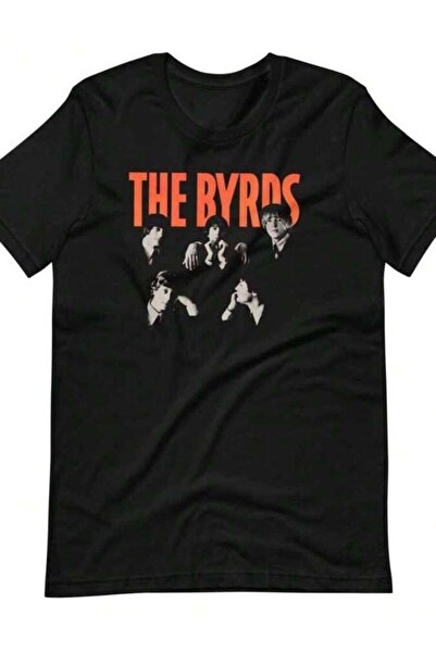 4CR تي شيرت THE BYRDS بتصميم ملصق فني مطبوع عليه رسومات، بأكمام قصيرة، للجنسين