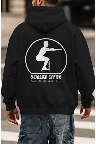 SEVBANO Squat Ryte Fitness Gym Culturism Sportiv Imprimat pe spate Hanorac un...