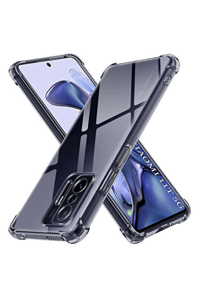 Techsuit Husă pentru Xiaomi 11T, din silicon transparent, rezistentă la șocur...