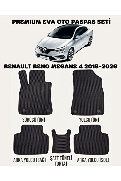 FEYZA OTO RENAULT RENO MEGANE 4 SERİSİ 2015 - 2026 ARASI ARACA ÖZEL EVA PASPA...