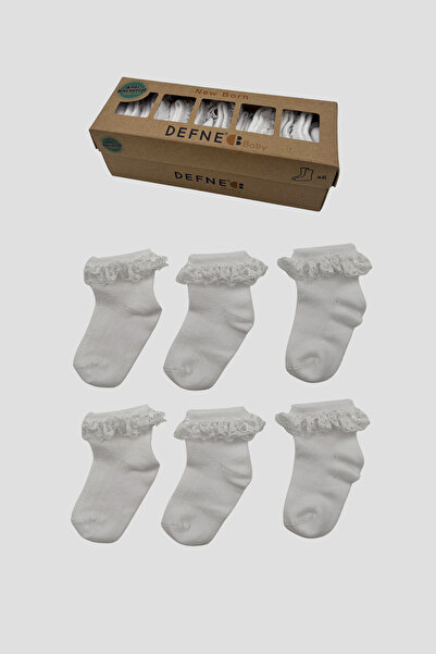 Defne Baby Newborn Premium Cotton Basic Unisex Baby Booties Socks Set