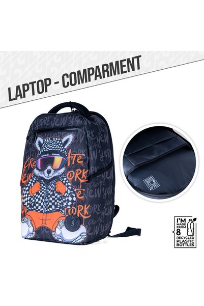 JEEM Vibe Check Raccoon Backpack