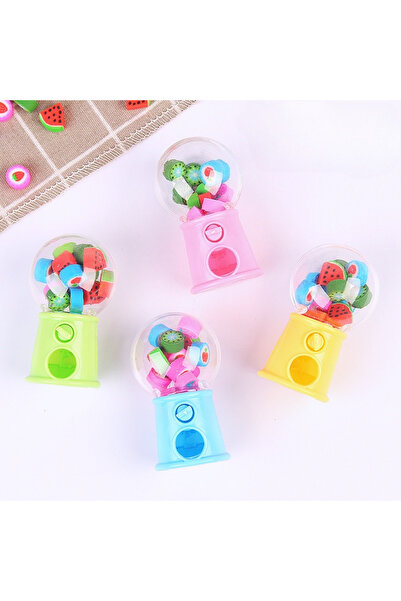 Choice 3pcs random School Supplies Creative Gashapon Machine Fruit Cartoon Er...