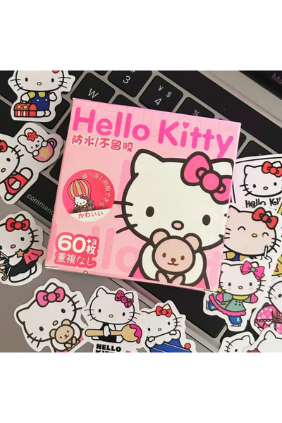 Choice MINISO 60 PCS Kawaii Sanrio Hello Kitty Stickers Box Set Cute Cartoon ...
