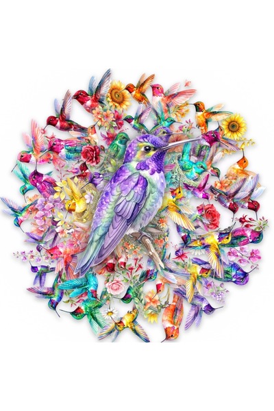Choice 50pcs 50Pcs Beautiful Watercolor Hummingbird Floral Clear Stickers PET...