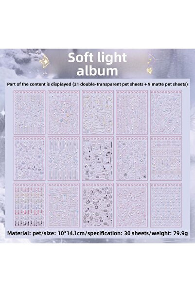 Choice Soft Light Soft Light Album Cut Film Sticker Book Decorative Element I...