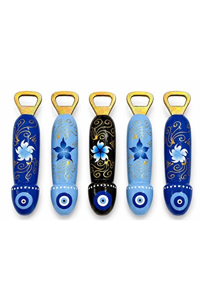 XTRIKE ME Ahşap Penis Tasarımlı Şişe Açacağı 5'li Set 16 cm Karışık Renk