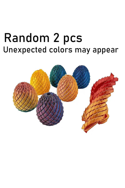 Choice1 Random Color 2pcs Transformable Slime Ball Creative Twist Finger Deco...