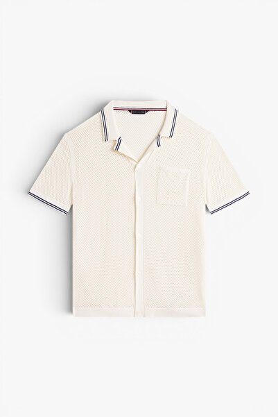 Tommy Hilfiger Erkek OPEN KNIT SHIRT UM0UM03824-THZ00
